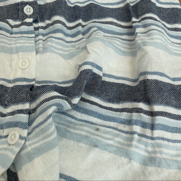 Beach Lunch Lounge Striped Button Front Top - Picture 5 of 5